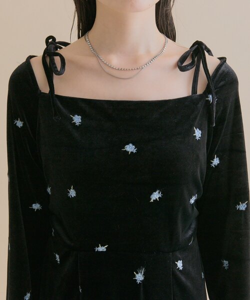 mystic（ミスティック）の「[森川企画]花柄ベロアワンピース（ワンピース・レディース・ピンク・2/1）」の19枚目の写真