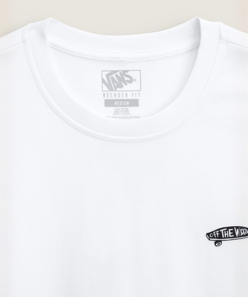 VANS（バンズ）の「YUSUKE HANAI Tシャツ / HANAI LS TEE White VN000SPSWHT1（Tシャツ/カットソー・メンズ・ホワイト・LARGE/MEDIUM/SMALL/X-LARGE/X-SMALL/XX-LARGE）」の3枚目の写真