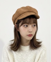 HIKA（ヒカ）の「【HIKA】コーデュロイキャスケット（キャスケット）」