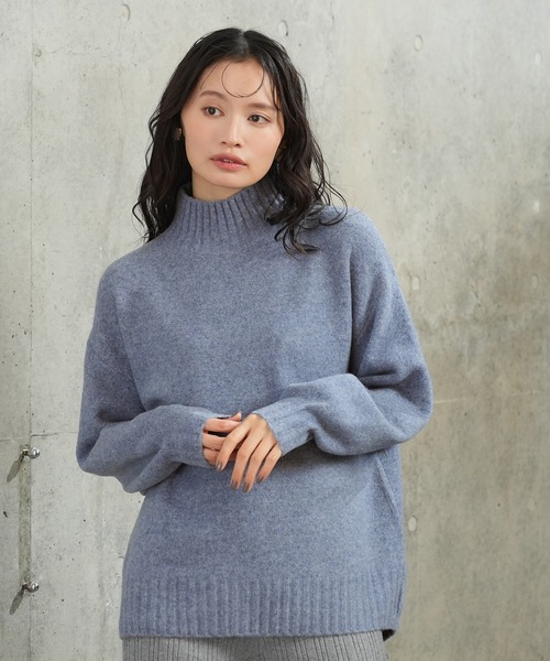 TRUDEA(トルディア)の「ミルドライクハイネックニット(ニット/セーター・レディース・アイボリー/ブルー/チャコールグレー/ピンク・MEDIUM)」の16枚目の写真