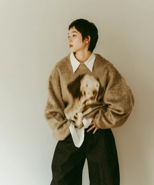 Knuth Marf（クヌースマーフ）の「dalmatian shaggy knit(unisex