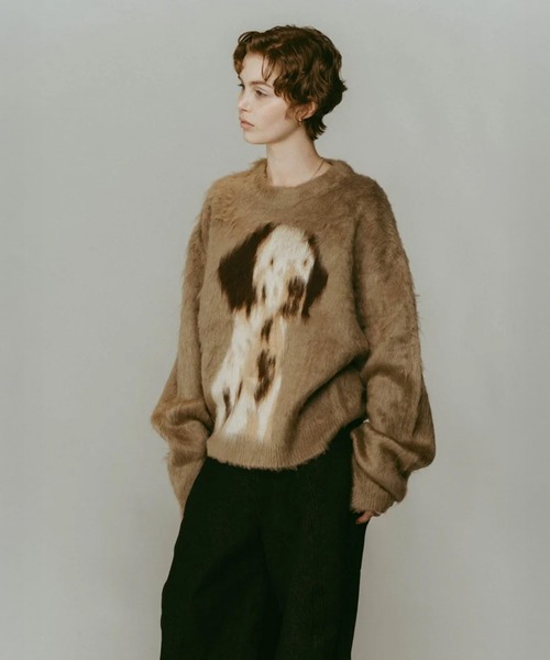 Knuth Marf（クヌースマーフ）の「dalmatian shaggy knit(unisex)（ニット/セーター・レディース・ベージュ/カーキ・FREE）」の15枚目の写真