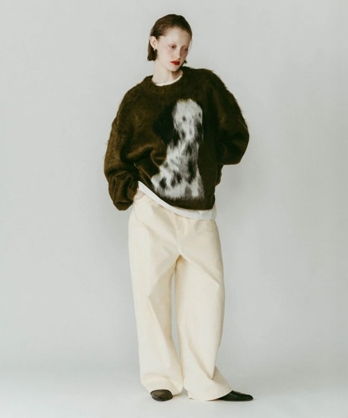 【かすてら】dalmatian shaggy knit（unisex） dalmatian shaggy knit(unisex)（ニット/セーター）｜Knuth Marf