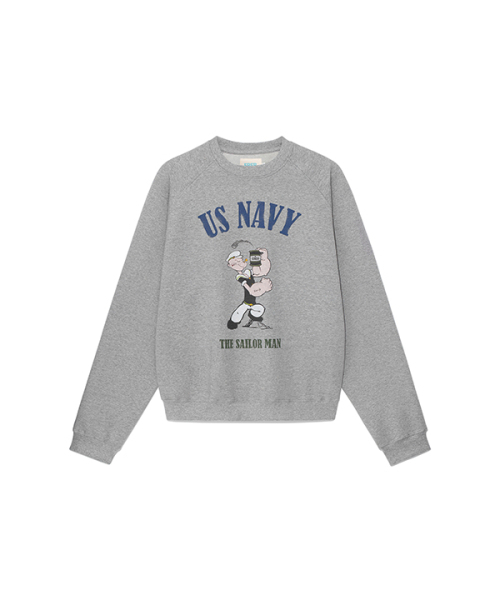 ERER(エルエル)の「Popeye Raglan Sweatshirt Melange Gray(スウェット・レディース・その他・1/2)」の6枚目の写真
