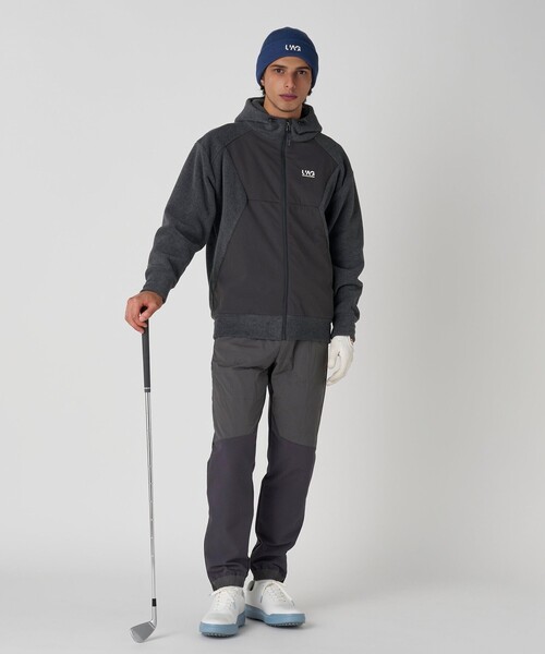 UNITED ARROWS GOLF フード付きジャケット ・パンツセットグレー UNITED ARROWS GOLF フード付きジャケット ・パンツセットグレー