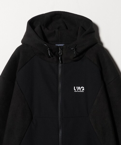 セール】メンズ コンビ フリース フード ブルゾン（その他アウター