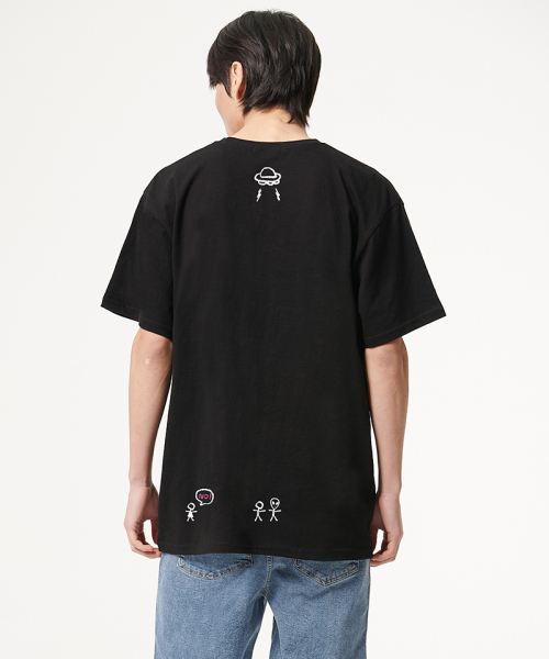 ARTISTWEAR（アーティストウェア）の「[ATW] ミステリーハーフTシャツ（Tシャツ/カットソー・レディース・ブラック・XX-LARGE/LARGE/MEDIUM/SMALL/X-LARGE/XXXX-LARGE）」の3枚目の写真