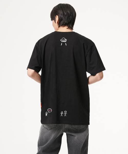 ARTISTWEAR（アーティストウェア）の「[ATW] ミステリーハーフTシャツ（Tシャツ/カットソー・レディース・ブラック・XX-LARGE/LARGE/MEDIUM/SMALL/X-LARGE/XXXX-LARGE）」の5枚目の写真