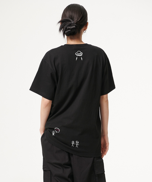 ARTISTWEAR（アーティストウェア）の「[ATW] ミステリーハーフTシャツ（Tシャツ/カットソー・レディース・ブラック・XX-LARGE/LARGE/MEDIUM/SMALL/X-LARGE/XXXX-LARGE）」の7枚目の写真
