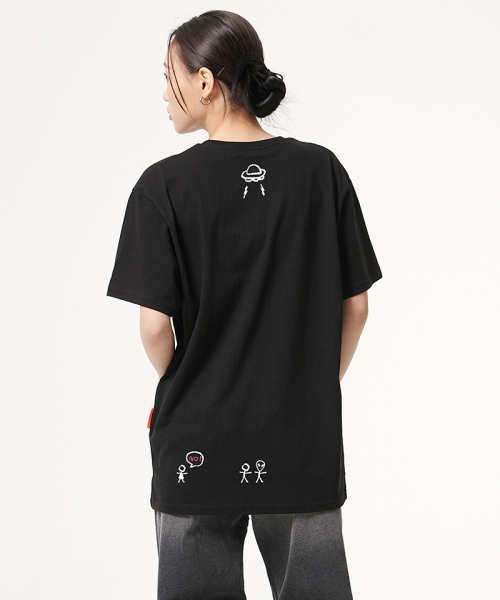 ARTISTWEAR（アーティストウェア）の「[ATW] ミステリーハーフTシャツ（Tシャツ/カットソー・レディース・ブラック・XX-LARGE/LARGE/MEDIUM/SMALL/X-LARGE/XXXX-LARGE）」の9枚目の写真