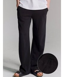 FABULOUS ARCHIVE（ファビュラスアーカイブ）の「ユニセックス メゾン スウェット ワイドパンツ ブラック(FCD1PT301M)（スウェットパンツ）」