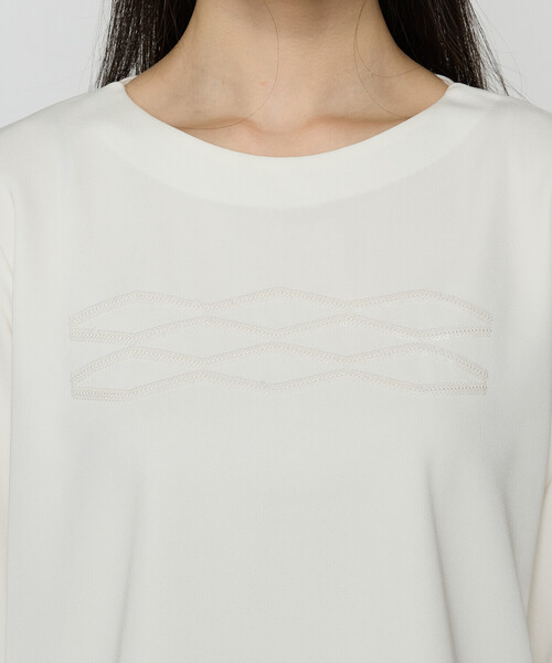 COMME CA(コムサ)の「〔 TALLサイズ 〕 トリアセダブルジャージー プルオーバー(Tシャツ/カットソー・レディース・オフホワイト/ベージュ・17号/15号)」の18枚目の写真