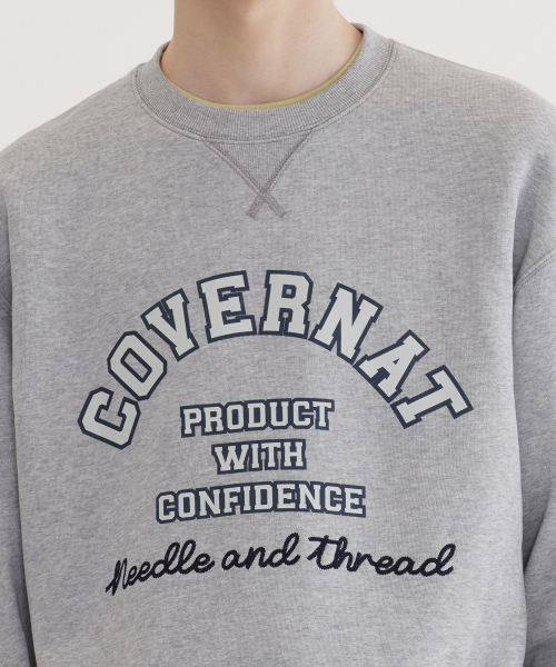 COVERNAT(カバーナット)の「クラシックアーチロゴ スウェット Melange Gray(スウェット・レディース・その他・XX-LARGE/X-SMALL/SMALL/MEDIUM/LARGE/X-LARGE)」の7枚目の写真
