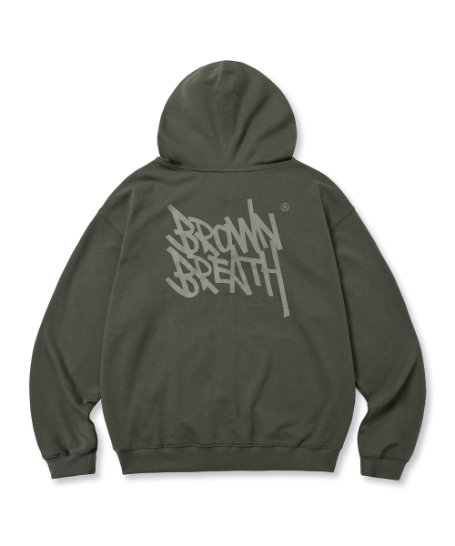 BROWNBREATH(ブラウンブレス)の「TAG HOOD ZIP UP - KHAKI(パーカー・メンズ・その他・MEDIUM/X-LARGE/2XL/LARGE/SMALL)」の7枚目の写真