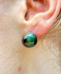 Donnaruma（ドンナルンマ）の「「Lapis note」グリーンジャスパー天然石ピアス（ピアス（両耳用））」