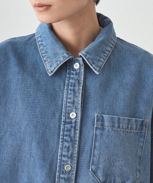 LOUNGEDRESS（ラウンジドレス）の「スウィッチデニムシャツ/ブルー（シャツ/ブラウス・レディース・ブルー・FREE）」の12枚目の写真