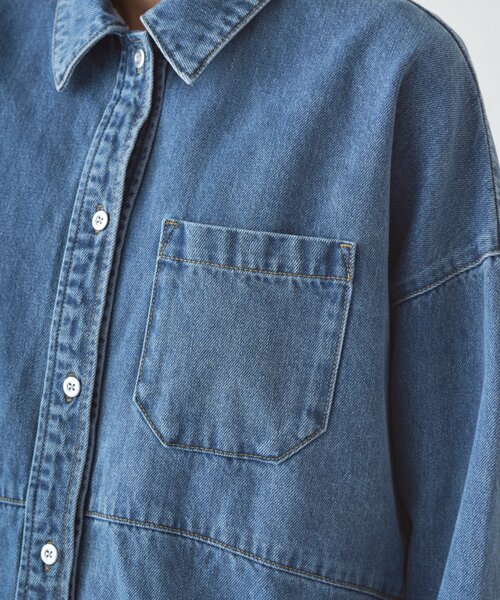 LOUNGEDRESS（ラウンジドレス）の「スウィッチデニムシャツ/ブルー