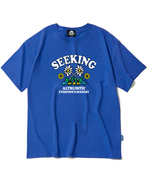 TRIPSHION(トリップション)の「SEEKING DAISY グラフィックTシャツ - ブルー(Tシャツ/カットソー・メンズ・その他・LARGE/MEDIUM/X-LARGE)」の1枚目の写真
