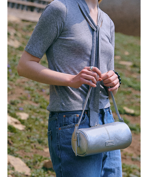 Winsome Barrel Bag [SILVER]