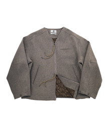 A NOTHING（アナッシング）の「PURE-WOOL 90 Y ZIP-UP JACKET (Khaki Beige)（その他アウター）」
