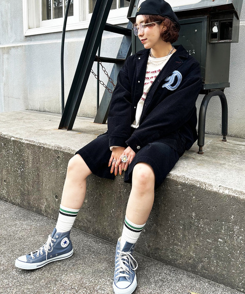 DOUBLE NAME(ダブルネーム)の「フロックツイル Dino CAFE BACK刺しゅうブルゾン(ブルゾン・レディース・ブラウン/ネイビー・FREE)」の16枚目の写真