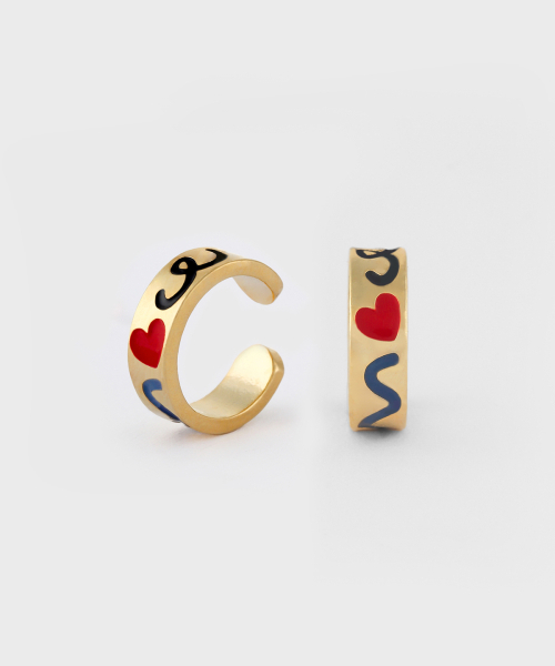 NONENON(ノンノン)の「DOODLE EARCUFF(3mm) SILVER925(18K GOLD PLATED)(ピアス(両耳用)・レディース・その他・FREE)」の1枚目の写真