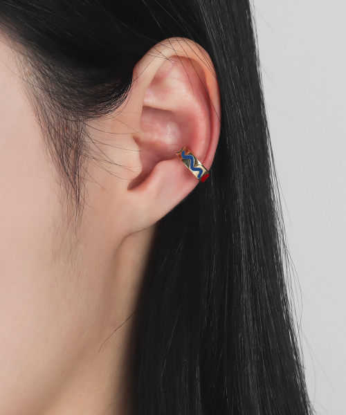 NONENON(ノンノン)の「DOODLE EARCUFF(3mm) SILVER925(18K GOLD PLATED)(ピアス(両耳用)・レディース・その他・FREE)」の5枚目の写真