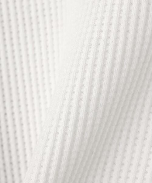 AULA AILA（アウラアイラ）の「AULA AILA/アウラアイラ/別注デニムコンビネーションプルオーバー（Tシャツ/カットソー・レディース・ブラック/ホワイト系2・0）」の6枚目の写真