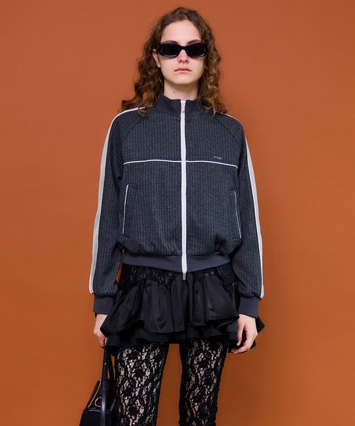 レースドッキングジャージトップス MAISON SPECIAL MAISON SPECIAL（メゾンスペシャル）の「Lace Docking Jersey Tops