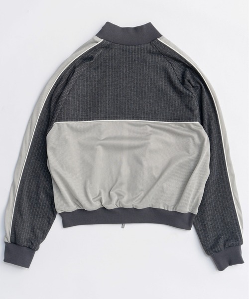 MAISON SPECIAL(メゾンスペシャル)の「Jacquard Jersey Tops/ジャガードジャージトップス(ジャージ・レディース・グリーン/グレー/ブラック・FREE)」の14枚目の写真