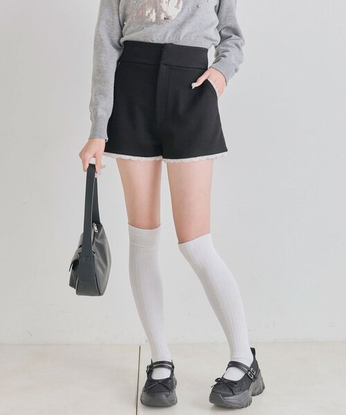 OLIVE des OLIVE（オリーブデオリーブ）の「ダンボールショートパンツ（その他パンツ・レディース・トップグレー/ピンク/ブラック・FREE）」の4枚目の写真