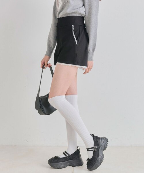 OLIVE des OLIVE（オリーブデオリーブ）の「ダンボールショートパンツ（その他パンツ・レディース・トップグレー/ピンク/ブラック・FREE）」の5枚目の写真