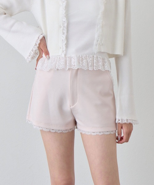 OLIVE des OLIVE（オリーブデオリーブ）の「ダンボールショートパンツ（その他パンツ・レディース・トップグレー/ピンク/ブラック・FREE）」の3枚目の写真