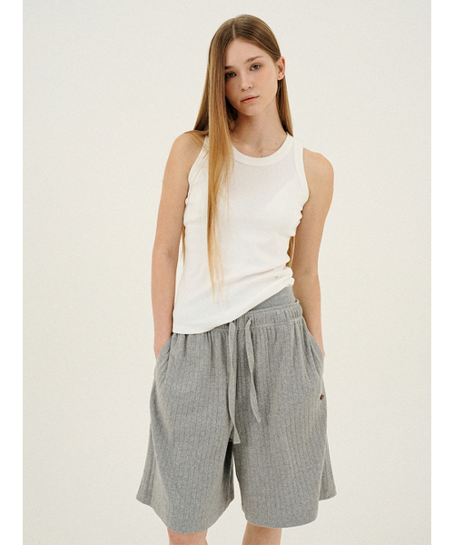 Pointel Low Rise Bermuda Shorts_Heather Grey