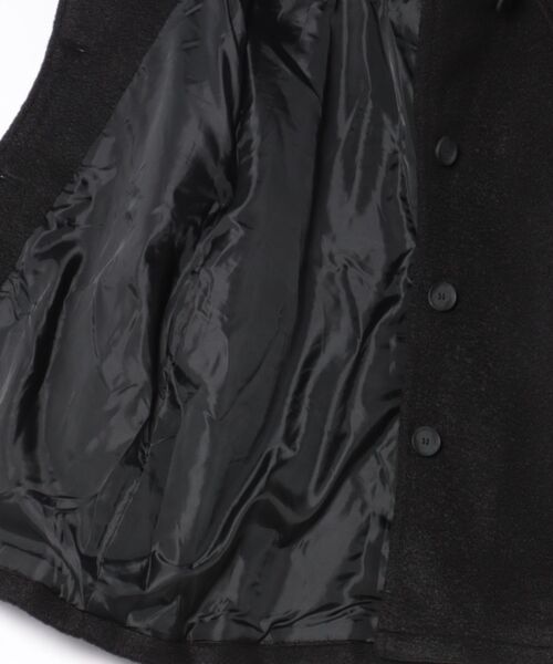 CECIL McBEE（セシルマクビー）の「Fウールリングニットスタンドカラー2WAYコート（その他アウター・レディース・ブラック/モカ・MEDIUM/LARGE）」の3枚目の写真