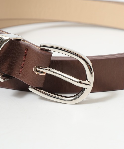 FUNALIVE（ファンアライブ）の「シンプル　V字型バックル 　スリムベルト（ベルト・レディース・ブラック/シルバー/ダークブラウン/レッド系その他/ブラウン・FREE）」の12枚目の写真