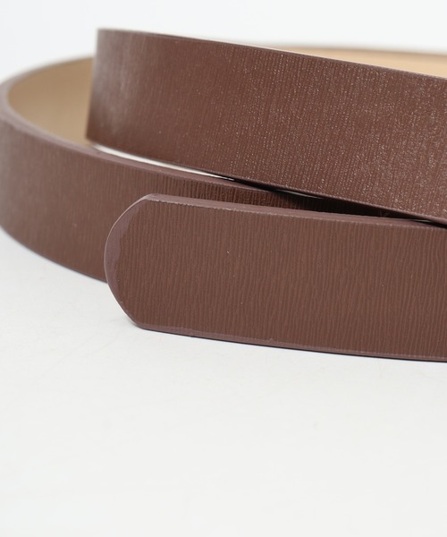 FUNALIVE（ファンアライブ）の「シンプル　V字型バックル 　スリムベルト（ベルト・レディース・ブラック/シルバー/ダークブラウン/レッド系その他/ブラウン・FREE）」の13枚目の写真