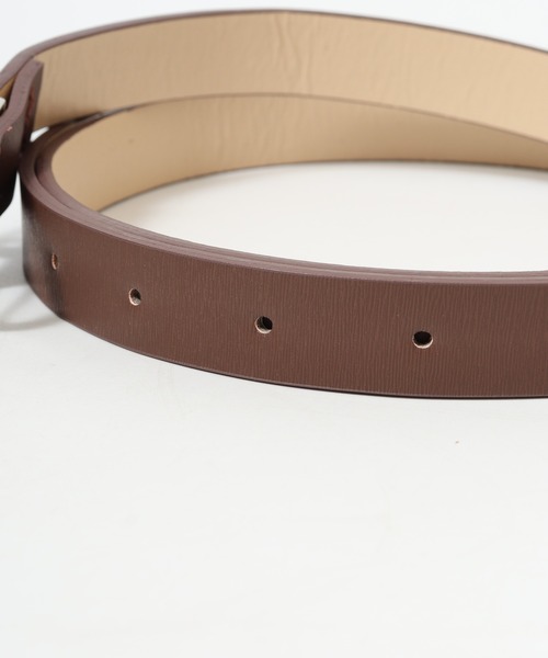 FUNALIVE（ファンアライブ）の「シンプル　V字型バックル 　スリムベルト（ベルト・レディース・ブラック/シルバー/ダークブラウン/レッド系その他/ブラウン・FREE）」の14枚目の写真