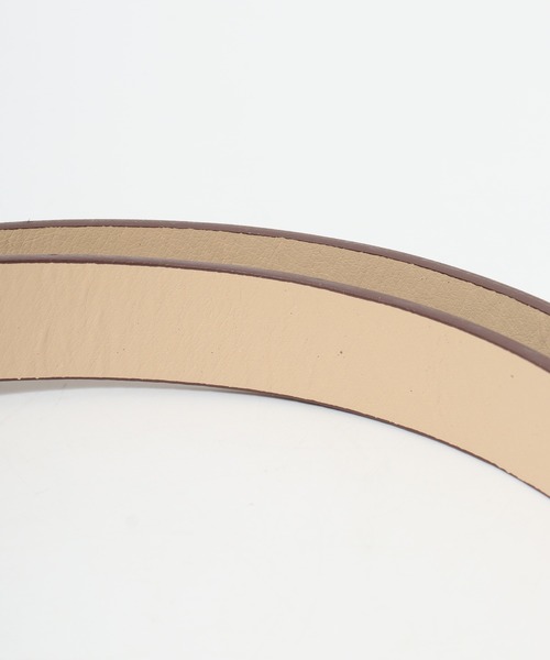 FUNALIVE（ファンアライブ）の「シンプル　V字型バックル 　スリムベルト（ベルト・レディース・ブラック/シルバー/ダークブラウン/レッド系その他/ブラウン・FREE）」の15枚目の写真