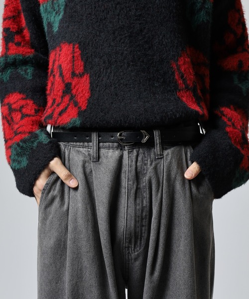 FUNALIVE（ファンアライブ）の「シンプル　V字型バックル 　スリムベルト（ベルト・レディース・ブラック/シルバー/ダークブラウン/レッド系その他/ブラウン・FREE）」の16枚目の写真