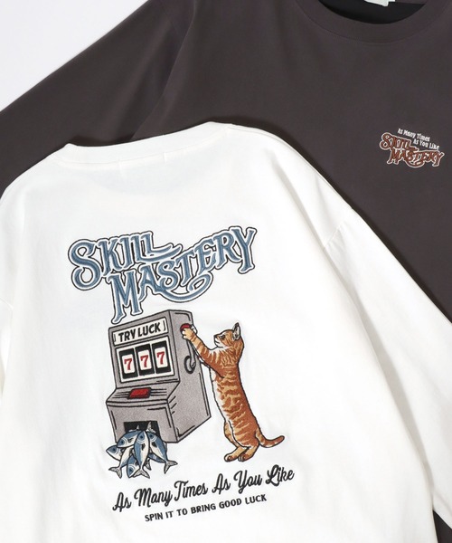 POWER TO THE PEOPLE(パワートゥーザピープル)の「2026SS POWER TO THE PEOPLE/パワートゥザピープル タイガー/馬/ネコ バック刺繍 ロングスリーブTシャツ レディース メンズ(Tシャツ/カットソー・メンズ・ブラック系その他/ブラック/ライトグレー/ホワイト/チャコール/ホワイト系その他・M/LL/L)」の2枚目の写真