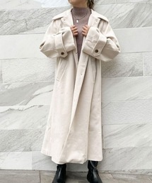 《ゆるっと上品見え》レディース ロングコート オーバーサイズ 体型カバー 軽アウター 春秋冬