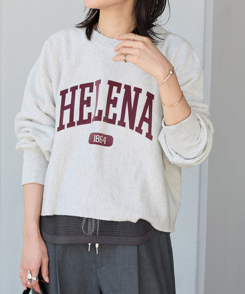 JOURNAL STANDARD（ジャーナルスタンダード）の「《追加》CROPPED LOGO SWEAT（スウェット・レディース・ブラウン/アイボリー/ブラック/ブラック系その他・FREE）」の19枚目の写真