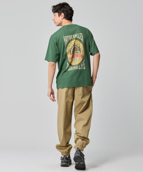 KRIFF MAYER（クリフメイヤー）の「【着る防虫】BUG PROOF プリントTシャツ フライ（防蚊加工・90'sレトロ・キャンプ・ドッグリンクコーデ）（Tシャツ/カットソー・メンズ・ブラウン/グリーン/ブラック・MEDIUM/LARGE/X-LARGE）」の4枚目の写真