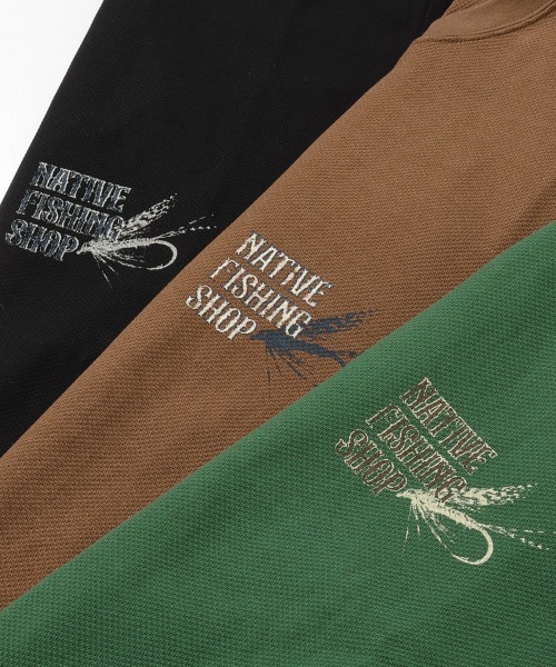 KRIFF MAYER（クリフメイヤー）の「【着る防虫】BUG PROOF プリントTシャツ フライ（防蚊加工・90'sレトロ・キャンプ・ドッグリンクコーデ）（Tシャツ/カットソー・メンズ・ブラウン/グリーン/ブラック・MEDIUM/LARGE/X-LARGE）」の8枚目の写真