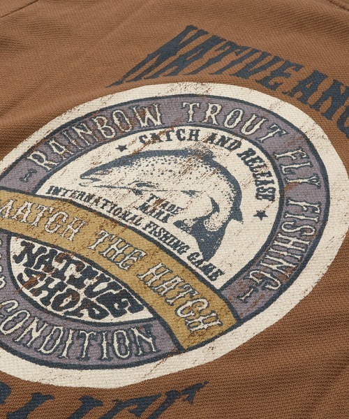 KRIFF MAYER（クリフメイヤー）の「【着る防虫】BUG PROOF プリントTシャツ フライ（防蚊加工・90'sレトロ・キャンプ・ドッグリンクコーデ）（Tシャツ/カットソー・メンズ・ブラウン/グリーン/ブラック・MEDIUM/LARGE/X-LARGE）」の15枚目の写真