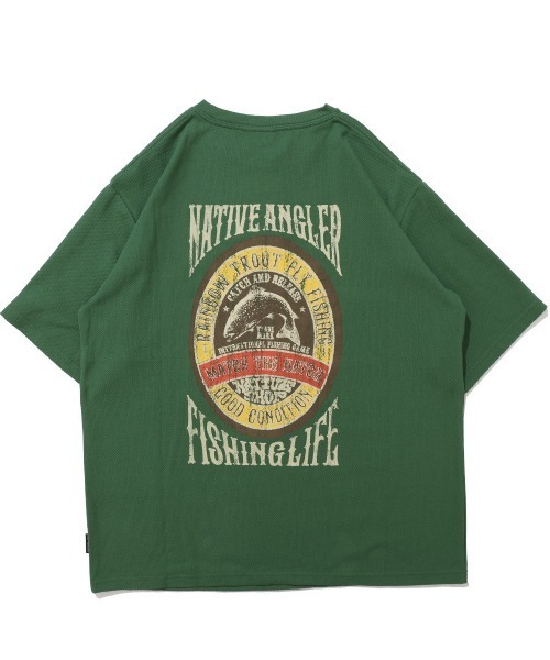 KRIFF MAYER（クリフメイヤー）の「【着る防虫】BUG PROOF プリントTシャツ フライ（防蚊加工・90'sレトロ・キャンプ・ドッグリンクコーデ）（Tシャツ/カットソー・メンズ・ブラウン/グリーン/ブラック・MEDIUM/LARGE/X-LARGE）」の22枚目の写真