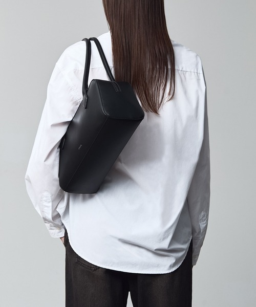 CALLNE（カルネ）の「【CALLNE】Square Box Tote Bag / スクエアボックストートバッグ（トートバッグ・メンズ・ブラック・FREE）」の6枚目の写真
