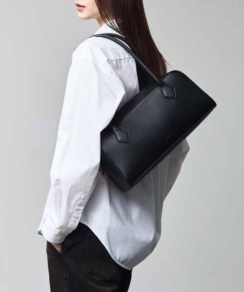 CALLNE（カルネ）の「【CALLNE】Square Box Tote Bag / スクエアボックストートバッグ（トートバッグ・メンズ・ブラック・FREE）」の14枚目の写真