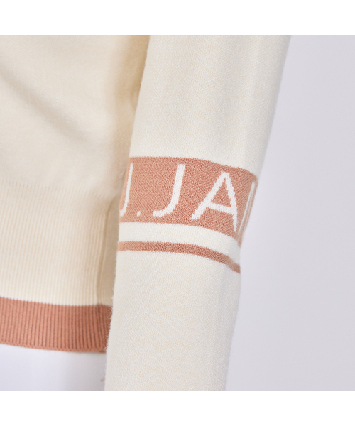 J.JANE(ジェイジェーン)の「カラーラインニットジップアップカーディガン (ベージュ)(ニット/セーター・レディース・その他・S/M)」の5枚目の写真